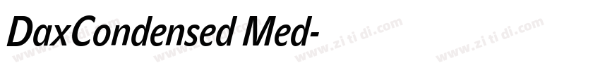 DaxCondensed Med字体转换